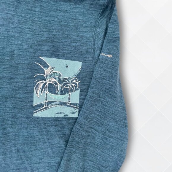 🆕 Nicklaus Men's Hoodie Performance Shirt | Eco Choice | Teal | Size S | NWT ♻️ - Picture 3 of 3